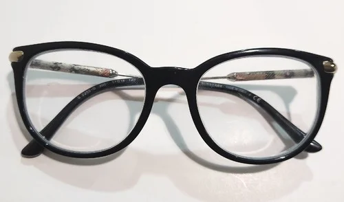 Burberry B2255-Q Eyeglasses FRAMES 3001 Black 51[]18-140 Plaid *See Pics*