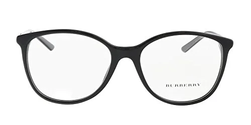 BURBERRY BE2172 3001 Black Womens Semi Cat Eye Eyeglasses Frames 52-16-140 B:38 2