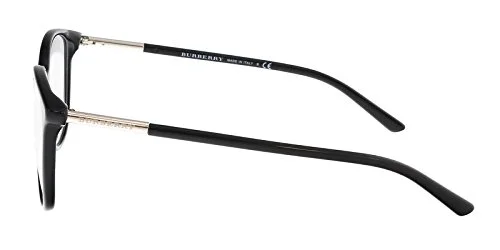 BURBERRY BE2172 3001 Black Womens Semi Cat Eye Eyeglasses Frames 52-16-140 B:38 3