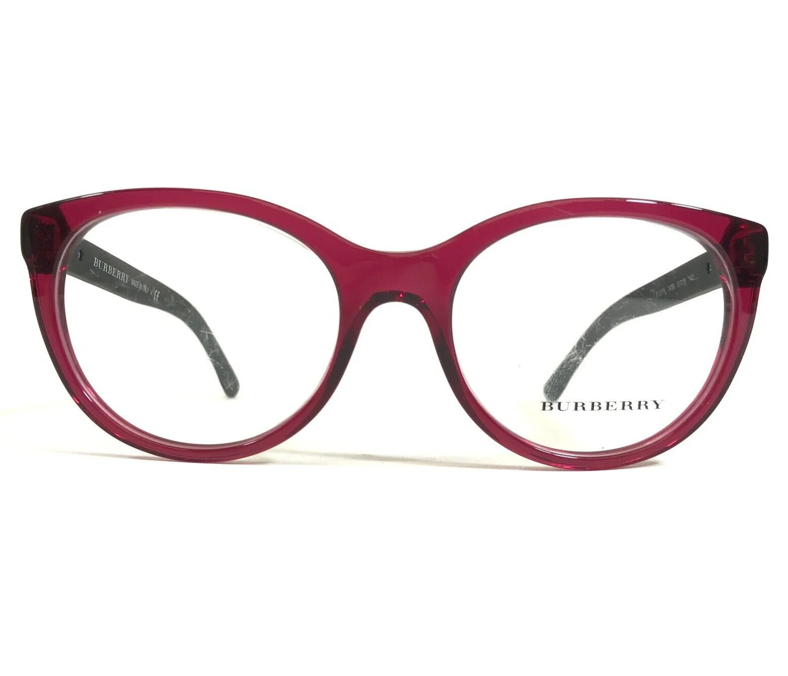 Burberry BE2205 3001 Black Full-Rim Cat-Eye Women 4